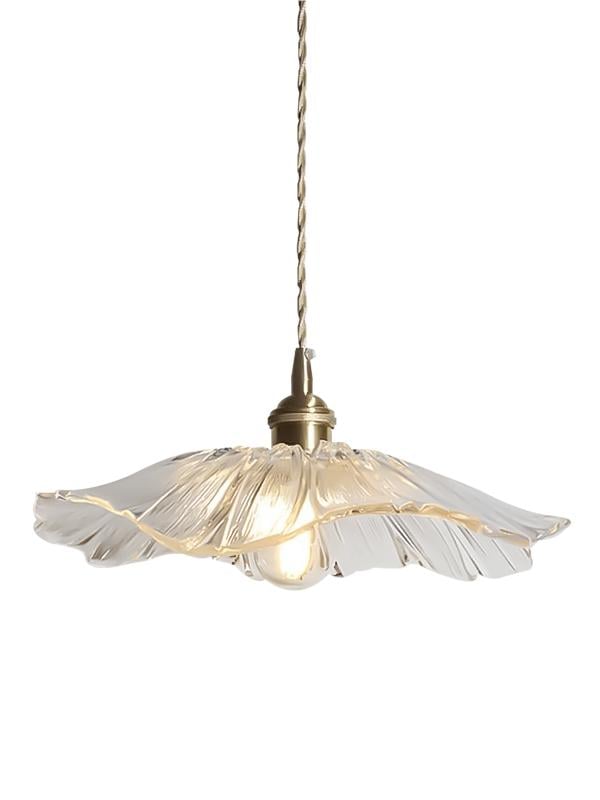 Lotus Retro Glass Pendant Light